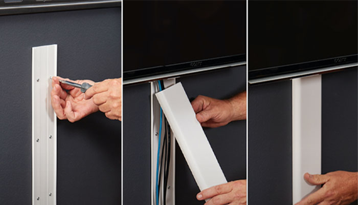 مخفی کردن سیم تلویزیون