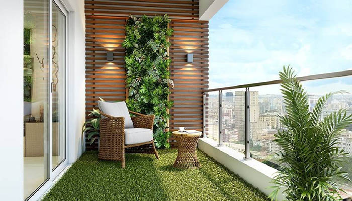 بهترین پوشش برای دیوار بالکن