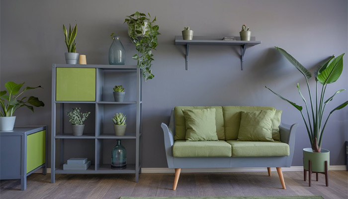 مکمل رنگ طوسی در دکوراسیون