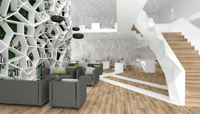 طراحی دکوراسیون داخلی به سبک اوریگامی