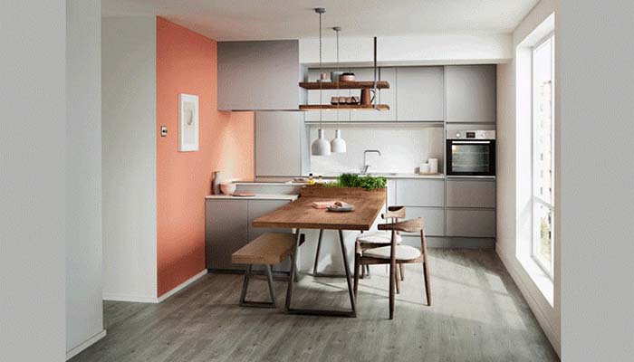 دکوراسیون کابینت آشپزخانه کوچک بدون اپن