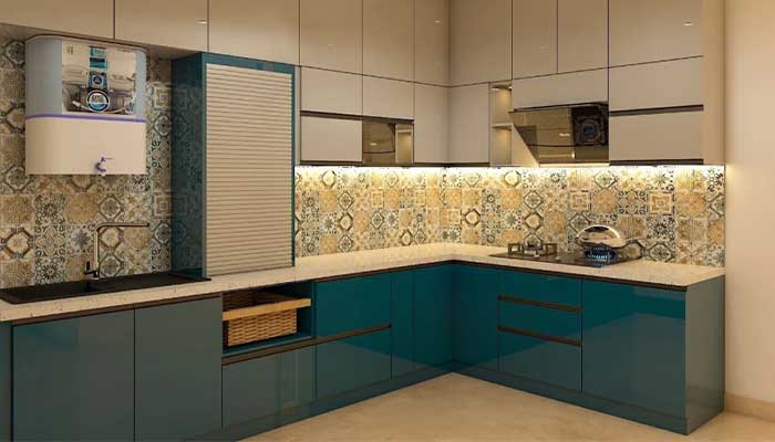 مدل اپن آشپزخانه ال شکل