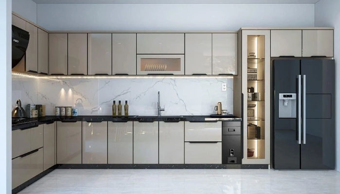 مدل اپن آشپزخانه ال شکل