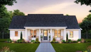 نمای ساختمان یک طبقه جنوبی